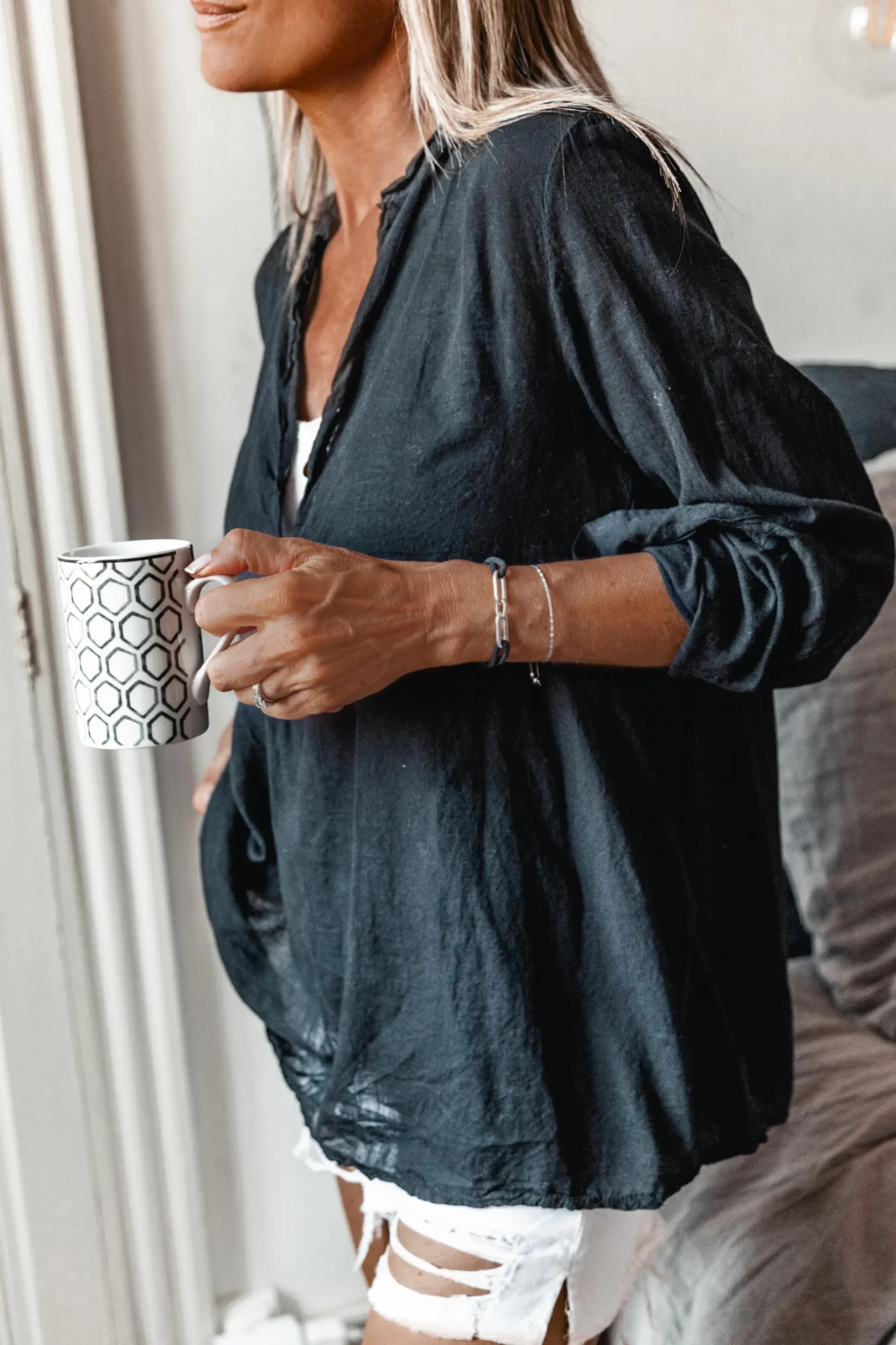 blouse_banditas_kovan_noi_1.webp Grungemama Blouse Banditas Kovan Noir