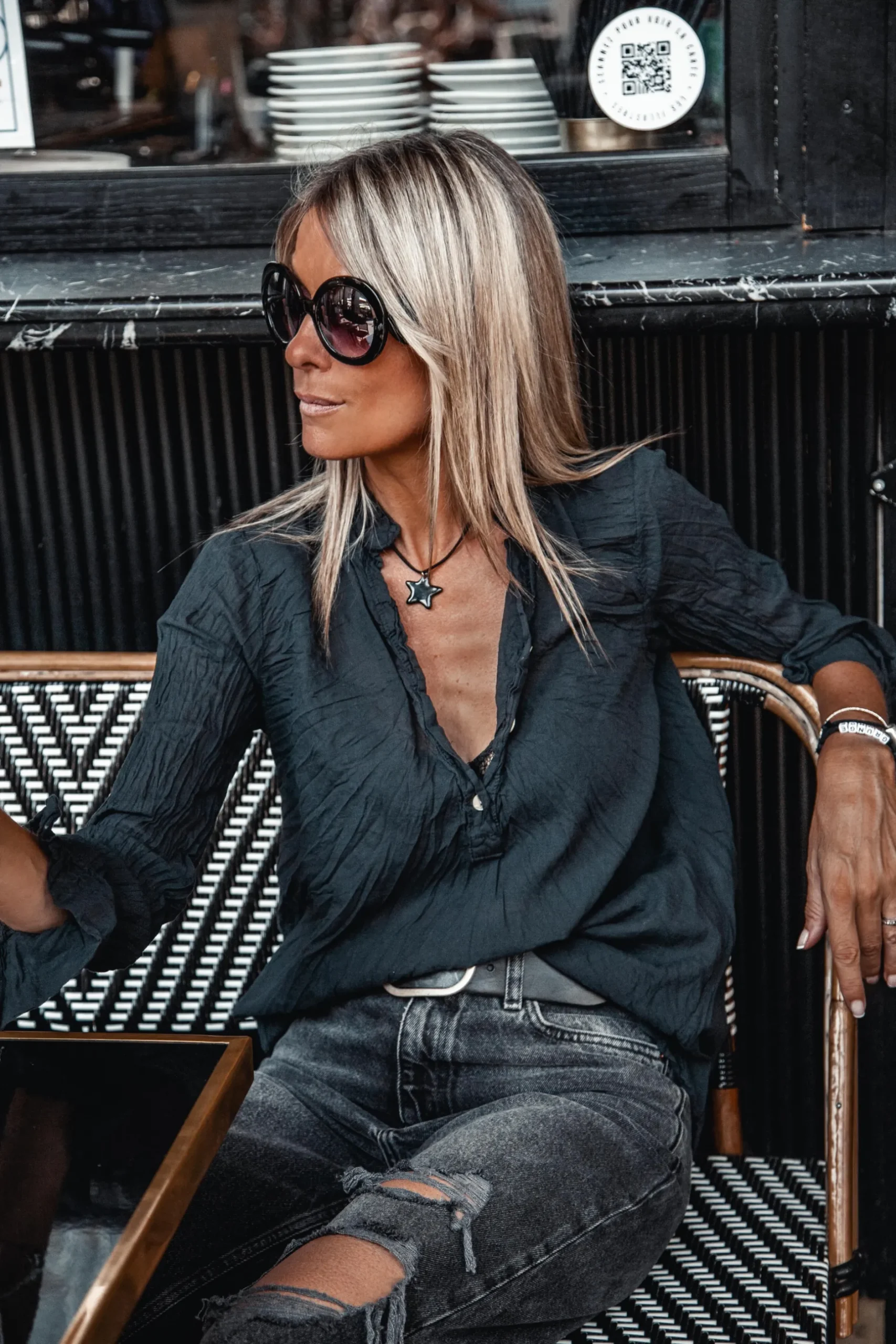 blouse_banditas_kovan_noi_3.webp Grungemama Blouse Banditas Kovan Noir
