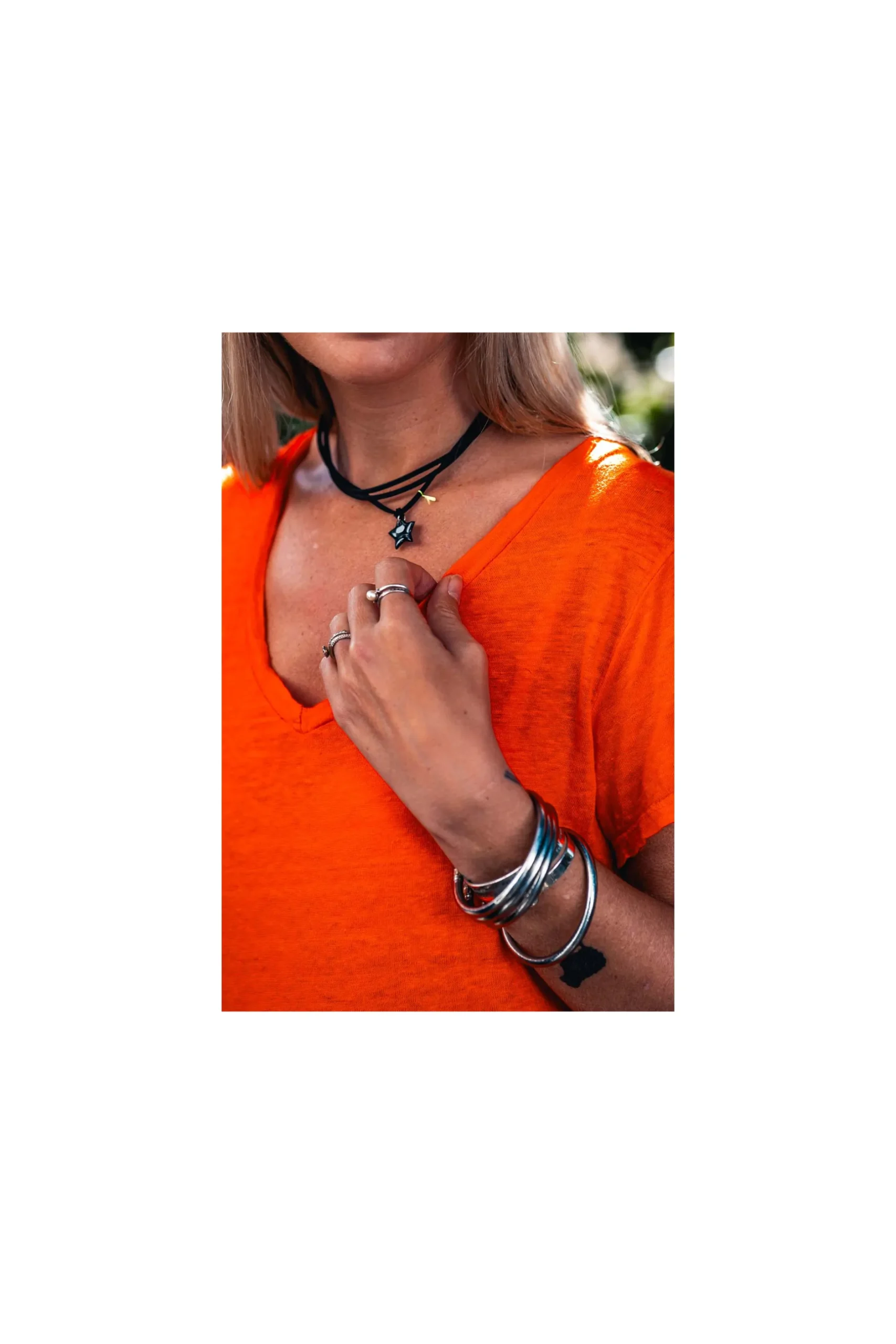 bracelet__collier_jane_no_3.webp Grungemama Bracelet / Collier Jane Noir étoile Noire