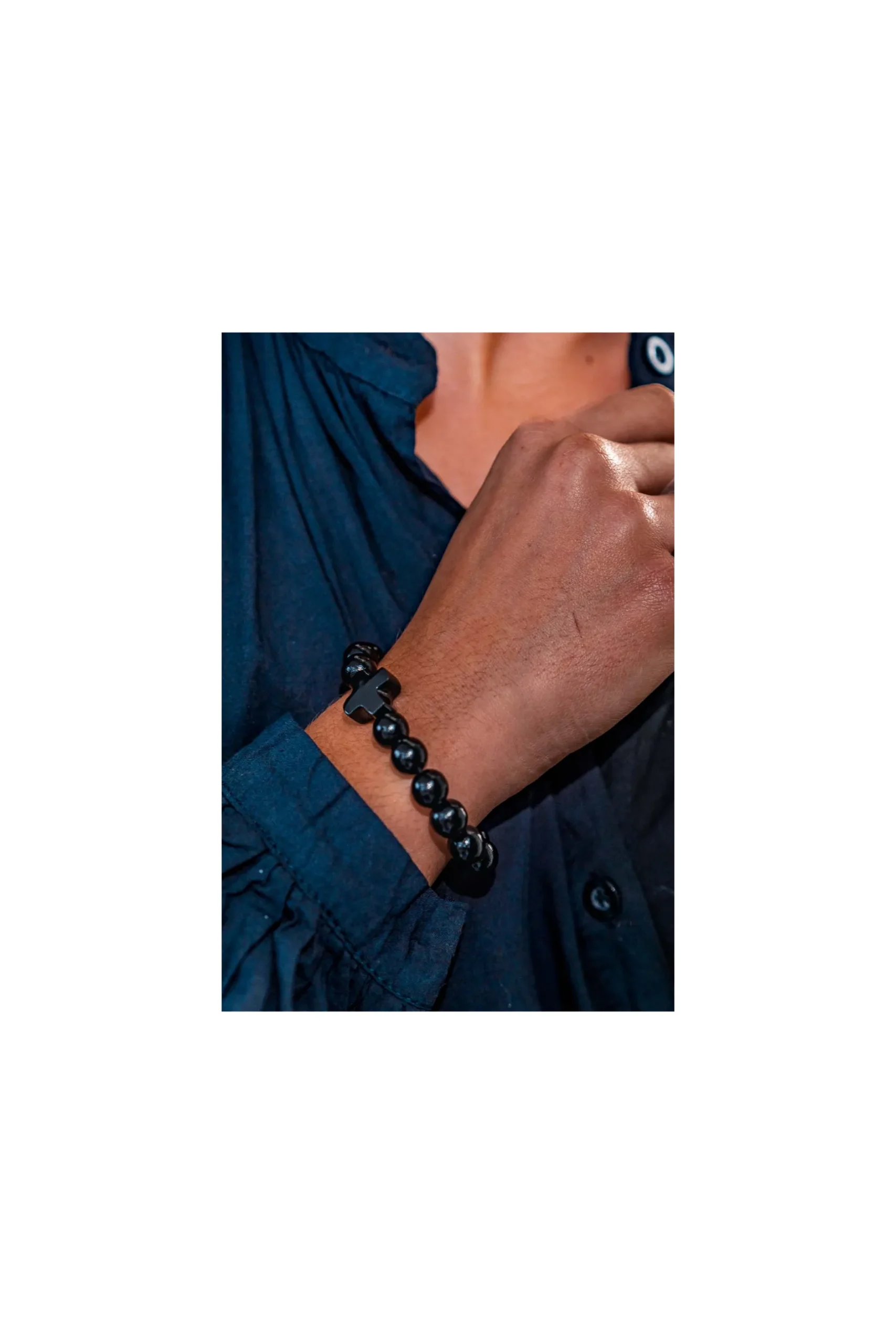bracelet_hossegor_croix_n_1.webp Grungemama Bracelet Hossegor Croix Noir