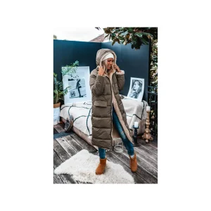 Grungemama Doudoune Longue Doumia Kaki