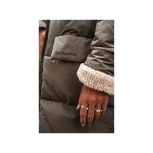 Grungemama Doudoune Longue Doumia Kaki