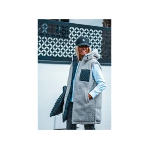 Grungemama Doudoune Réversible Doris Gris