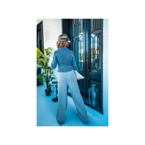 Grungemama Gilet Axelle Bleu