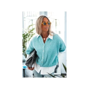 Grungemama Gilet Fiona Bleu