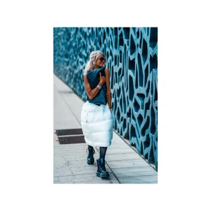 Grungemama Jupe Doudoune Plumy Blanc