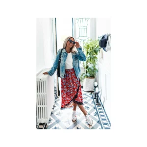 Grungemama Jupe Azel Flower Rouge
