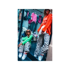 Grungemama Pantalon Banditas Baya Léopard écru