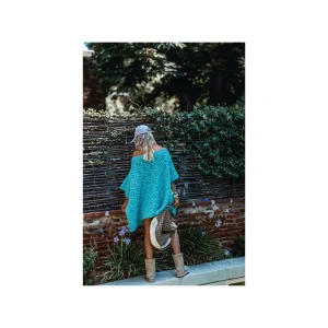 Grungemama Poncho Banditas Unk Turquoise