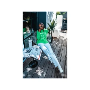 Grungemama Pull Alafolie Vert Fluo