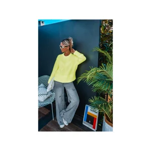 Grungemama Pull Angie Jaune Fluo