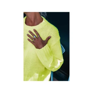 Grungemama Pull Angie Jaune Fluo