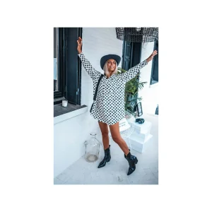 Grungemama Robe Banditas Nelia Blanc/noir