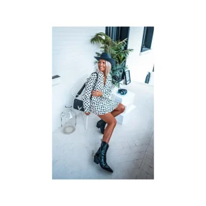 Grungemama Robe Banditas Nelia Blanc/noir