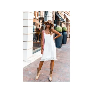 Grungemama Robe Dress Night Blanc