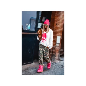 Grungemama Sweat Banditas Skully Blanc/rose