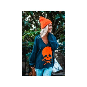 Grungemama Sweat Banditas Skully Marine/orange