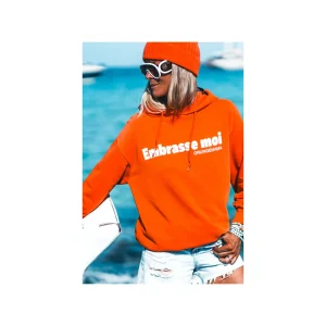 Grungemama Sweat Embrassemoi Orange