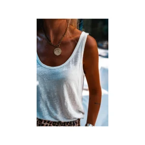 Grungemama Top LIN Banditas Vedra Blanc