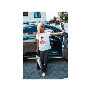 Grungemama T-shirt Grunge Club Blanc/ Rouge