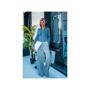 Grungemama Gilet Axelle Bleu