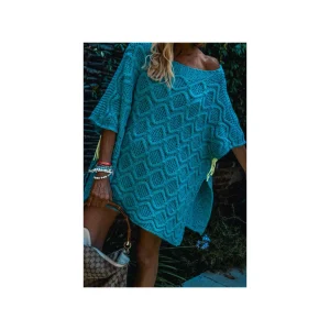 Grungemama Poncho Banditas Unk Turquoise