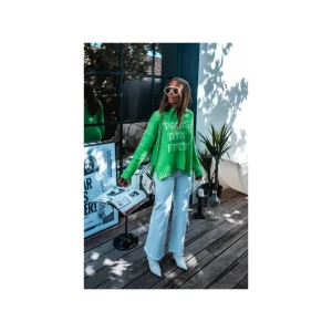 Grungemama Pull Alafolie Vert Fluo